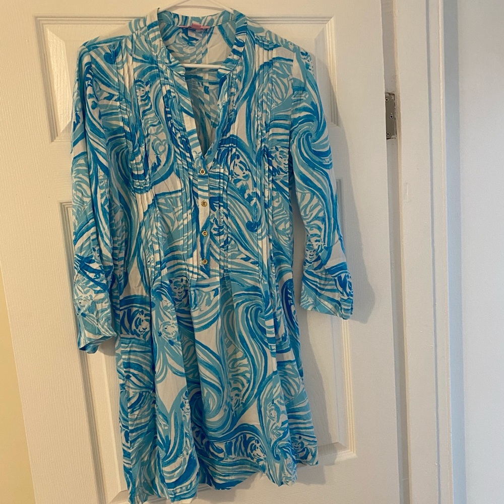 Lilly Pulitzer Sarasota tunic dress blue size small